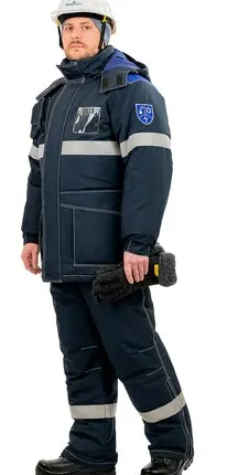 Фото №0 Костюм зимний «ОйлСтат-3» для защиты от нефти и нефтепродуктов, растворов кислот и щелочей, пониженных температур, воздействия статического электричества, механических воздействий: истирания и ОПЗ