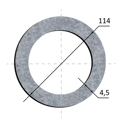 Фото №0 Труба оцинкованная 114х4,5