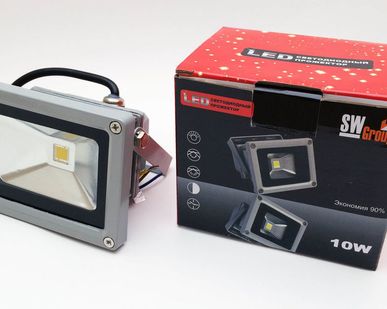 фото Светодиодный Прожектор 10 Ватт IP65 220 Вольт ХБ