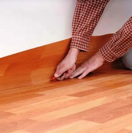 Фото №0 Настил пола линолеумом