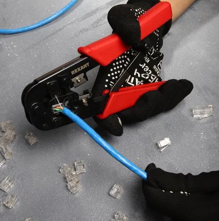 Фото №8 Инструмент для обжима джек. тел. 8P-8C 6P-4C Rexant 12-3432