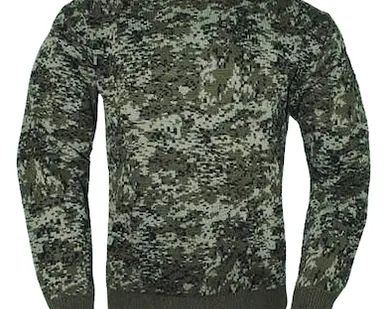 фото Свитер вязанный армейский Цифра (без горла)