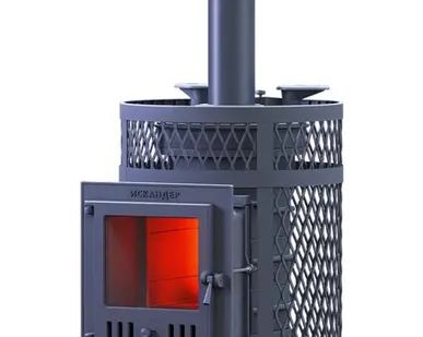 фото Чугунная печь для бани Искандер ЗК 25 М Ураган