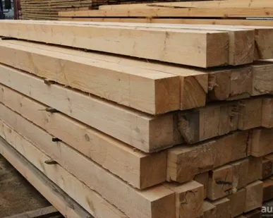 фото Брус 100х100х6 естественной влажности 1-2 сорт П