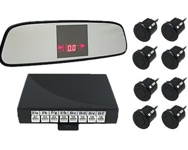фото Парковочный радар SVS 4 датчика черный LED-017-4