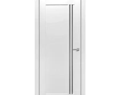 фото дверь межкомнатная со стеклом бизнес парк crystal 98, белый софт, 700*2000мм.
