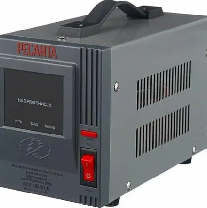 Фото №0 Стабилизатор напряжения АСН-1000/1-Ц 1ф 1кВт IP20 релейный Ресанта 63/6/2
