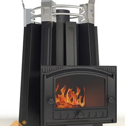 Фото №0 Печь ДобросталЬ Августа панорамная (черная)