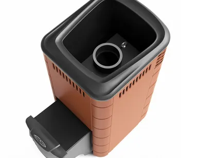 фото Банная печь ТМФ Каронада XXL Heavy Metal ДА терракота