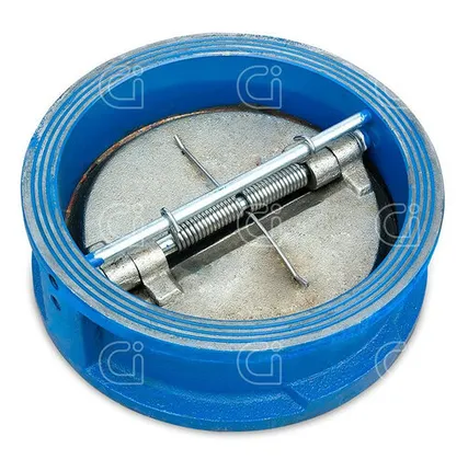 Фото №0 Клапан 50 обратный двустворчатый межфланцевый