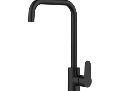 фото Смеситель для кухни, черный матовый, Poli, Milardo, POLBLL0M05