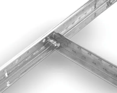 фото Каркас подвесного потолка L=3,7 м белый Люмсвет Т24/29-3,7