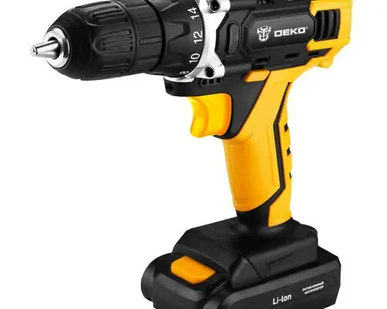 фото дрель-шуруповерт DEKO DKCD16FU-Li, 16В, 2х1.5Ач