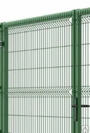 фото Ворота распашные h 1.47³⁾ / 1.53 / 1.55³⁾ м, ширина 4.0 м, h столба 2.5м