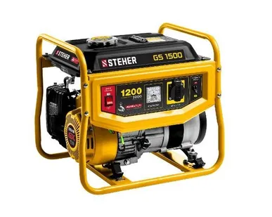 фото Генератор бензиновый Steher GS-1500, 1/1.2 кВт, 220 В, бак 8 л, ручной стартер
