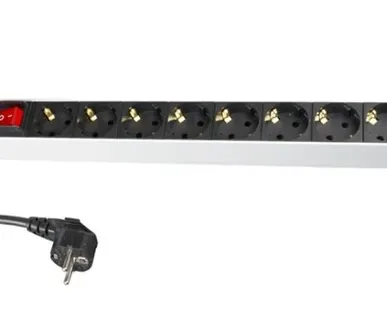 фото SHT19-8SH-S-2.5EU Блок розеток для 19" шкафов