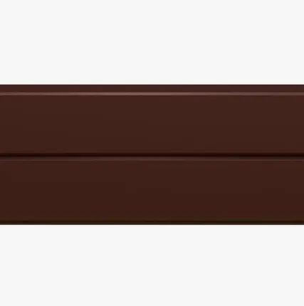 Фото №0 Сайдинг Фасадная панель «Софит» 0.45 мм RAL 3009, Коррида