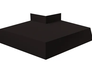 фото Угол отлива внешний 200 0,5 GreenCoat Pural BT, matt с пленкой RR 33 черный (RAL 9005 черный)