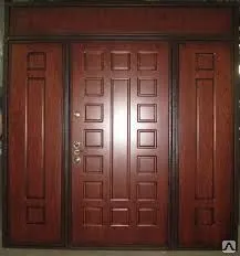 фото Дверь утепленная с внутренней отделкой МДФ 8 мм ( С фрамугой)