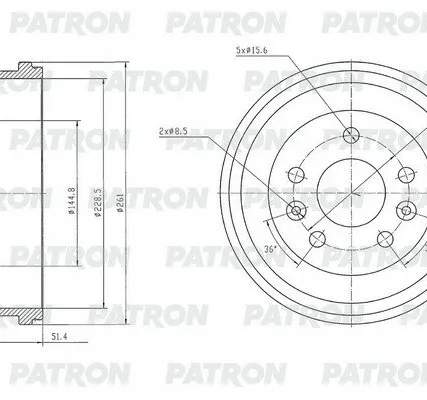 Фото №0 PDR1013 Барабан тормозной