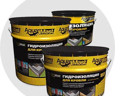 фото Мастика битумно-резиновая AquaMast Аквамаст Кровля 3 кг