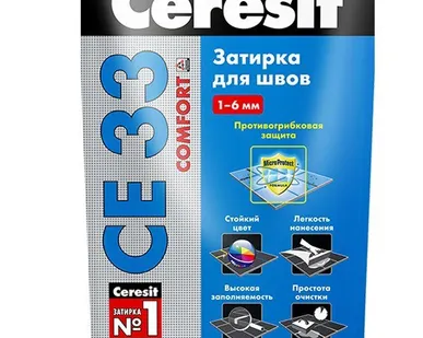 фото Затирка Ceresit CE 33 Comfort Белая 5кг