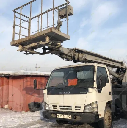 Фото №1 Аренда автовышки (автогидроподъемника) Isuzu Elf 5.2 (автогидроподъемник), Новокузнецк
