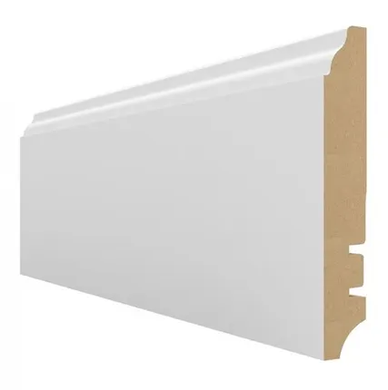 Фото №0 Плинтус МДФ белый Hannaholz 100 мм 100301