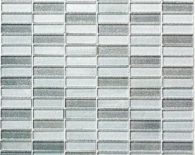 фото Мозаика BONAPARTE Silver Light 300х300 стеклянная