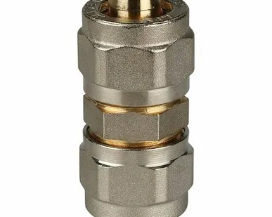 фото Муфта STOUT соединительная 16х16 для металлопластиковых труб винтовой