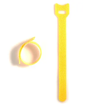 Фото №0 Хомуты-липучки 230x13мм (упак: 10 шт / 1 цвет / желтый)