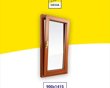 фото Деревянное окно из сосны 900x1415