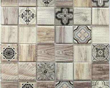 фото Мозаика BONAPARTE Rabat Beige 300х300 стеклянная
