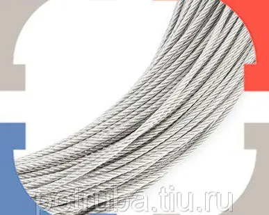 фото Стальной канат (трос) 8 мм DIN 3062 ГЛ смазка А1