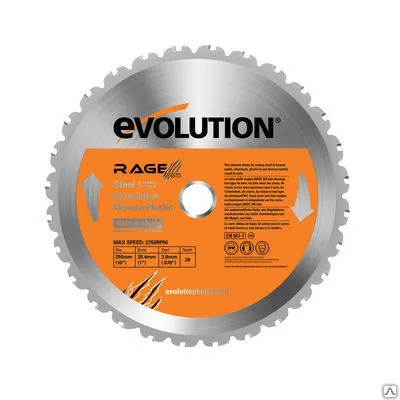 Фото №0 Диск пильный RAGEBLADE255MULTI 255х25,4х2,0 Z=28.