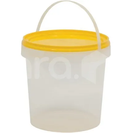 Фото №0 Ведро пластиковое 1,18 л с крышкой круглое арт. ВП 1,18