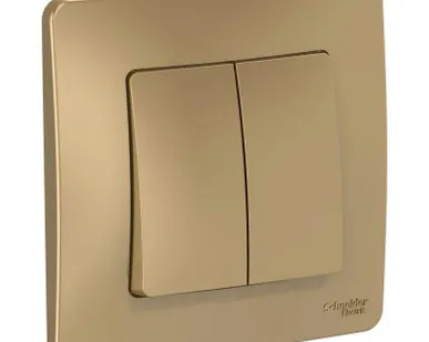 фото Выключатель 2-кл. СП Blanca 10А IP20 (сх. 5) 250В титан SE BLNVS010504