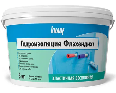фото КНАУФ-Флэхендихт Мастика гидроизоляционная 5кг