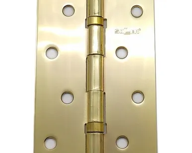 фото Петля дверная прямая 4" SOLLER золото (сталь 100*70*2)