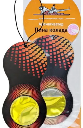 Фото №0 AIRLINE Ароматизатор подвесной гелевый Восьмерка пина колада