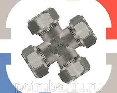 фото Крестовина 104х2 AISI 304