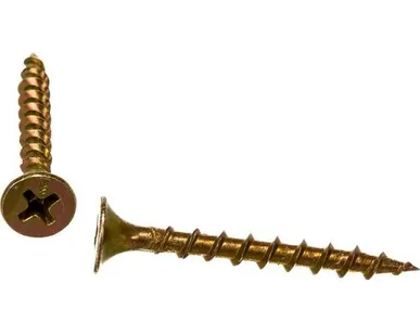 фото Саморез (шуруп) 3,5*35мм универсальный желтый с потайной головкой, кг