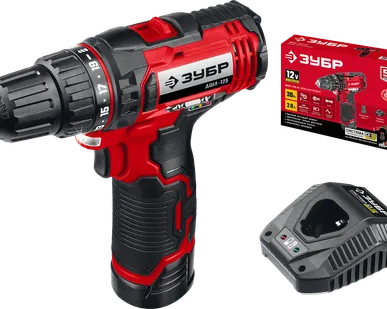 фото Дрель-шуруповерт, 1 АКБ (2 Ач), в коробке ДШЛ-125-21