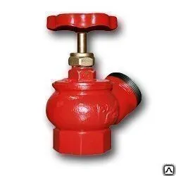 Фото №0 Клапаны пожарные угловые Ду-50 КПЧ чугун угл.125° (м-ц)