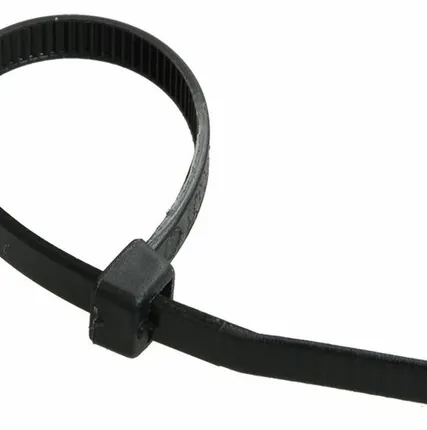 Фото №0 IEK Хомут 4,8х450мм нейлон черный (100шт) IEK