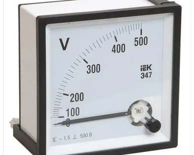 фото Вольтметр 500В 72х72 AC непосредственного включения Э47 IEK