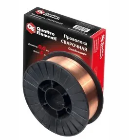 фото Проволока сварочная омедненная 0,6мм (5 кг) QUATTRO ELEMENTI 770-346