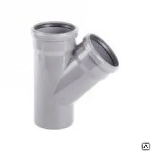 фото Тройник ПВХ 50*50*87 для канализационных труб