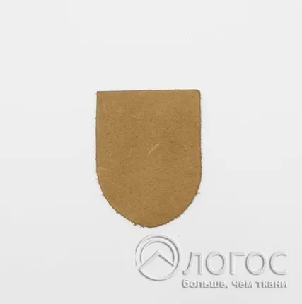 Фото №0 Заплатки декор.пришивн. кожа И 13 50х38мм, коричневый, коричневый