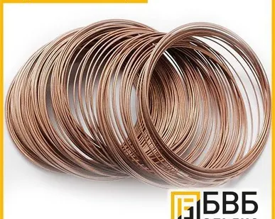 фото Проволока бронзовая БрБ2 0,5 мм мягкая (БрБ2т)